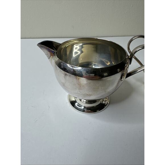 VINTAGE Benedict Mfg Co BMCo SILVER PLATED Sugar & Creamer‎ SET USA NY - Picture 2 of 6